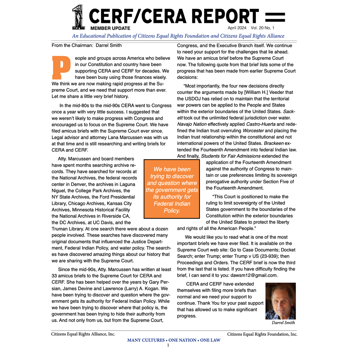 CERA CERF UPDATES NEWSLETTER