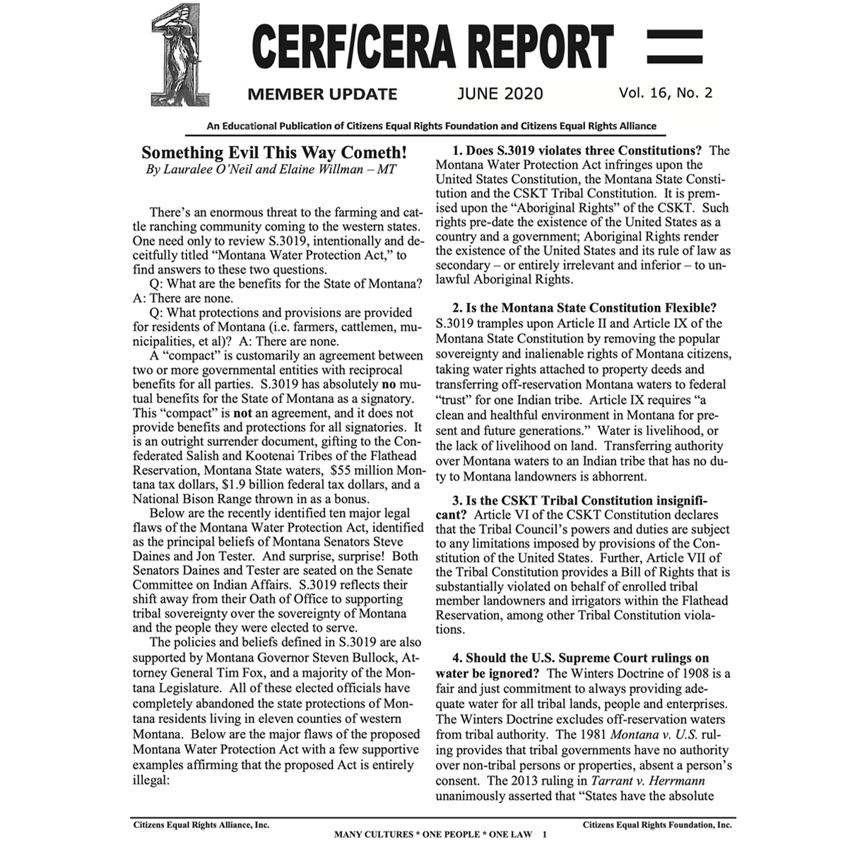 CERA CERF UPDATES NEWSLETTER