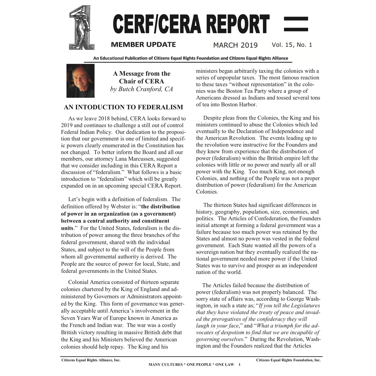 CERA CERF UPDATES NEWSLETTER