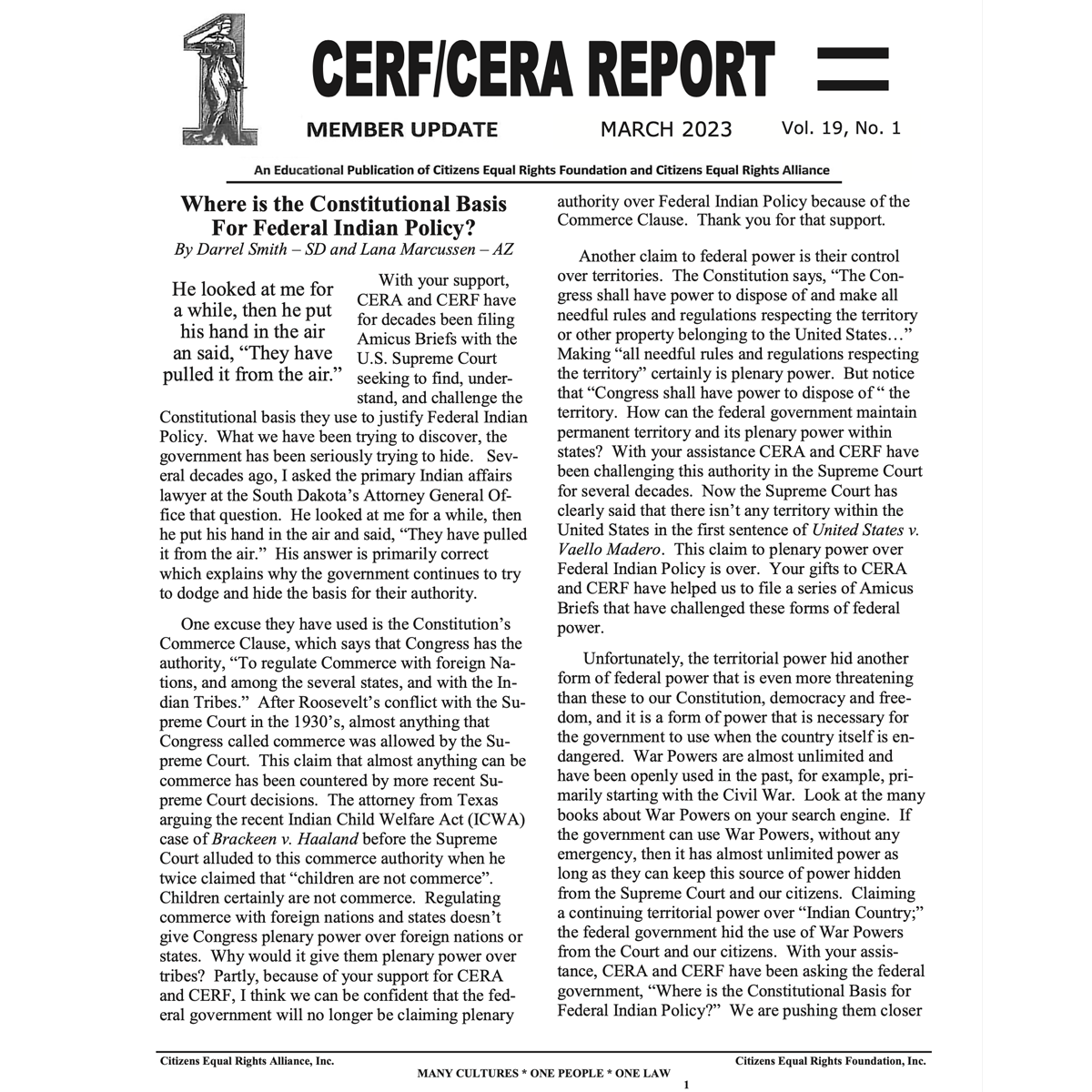 CERA CERF UPDATES NEWSLETTER