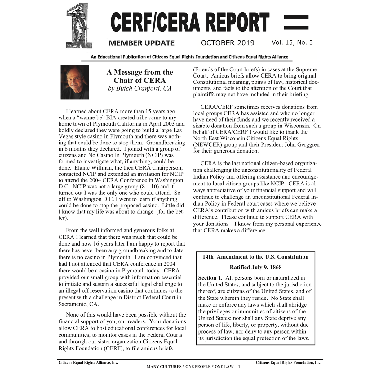 CERA CERF UPDATES NEWSLETTER